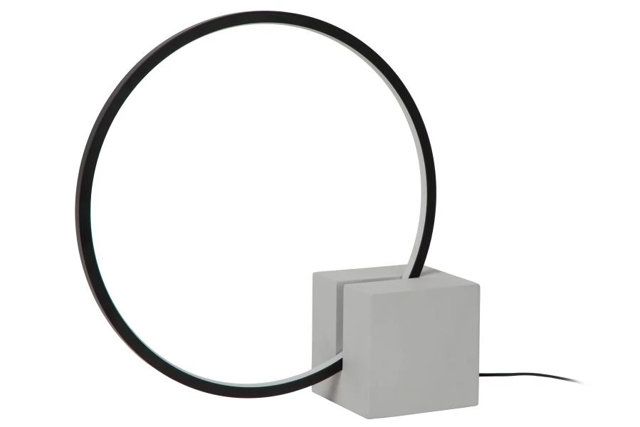 Lucide CIRKELIS - Table lamp - Ø 32 cm - LED Dim. - 1x6W 3000K - Black - turned off
